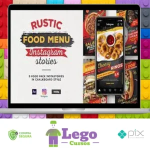 Menu Rústico de Comida - Instagram Stories