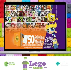 50 Moldes de Bichinhos Decorativos + Brinde - Autor Desconhecido