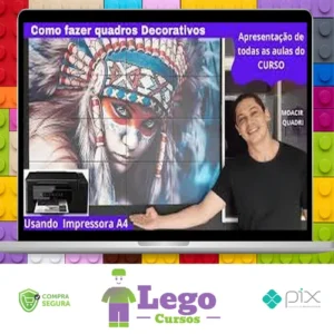 Como fazer Quadros Decorativos Usando Impressora A4 - Moacir Quadri